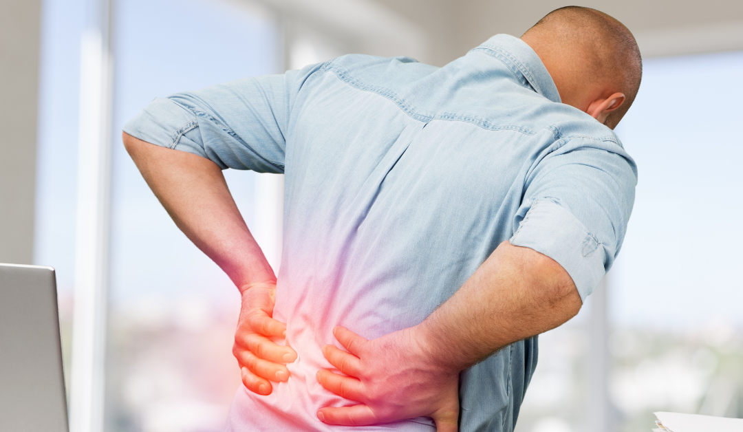 Man suffering from with sciatica pain